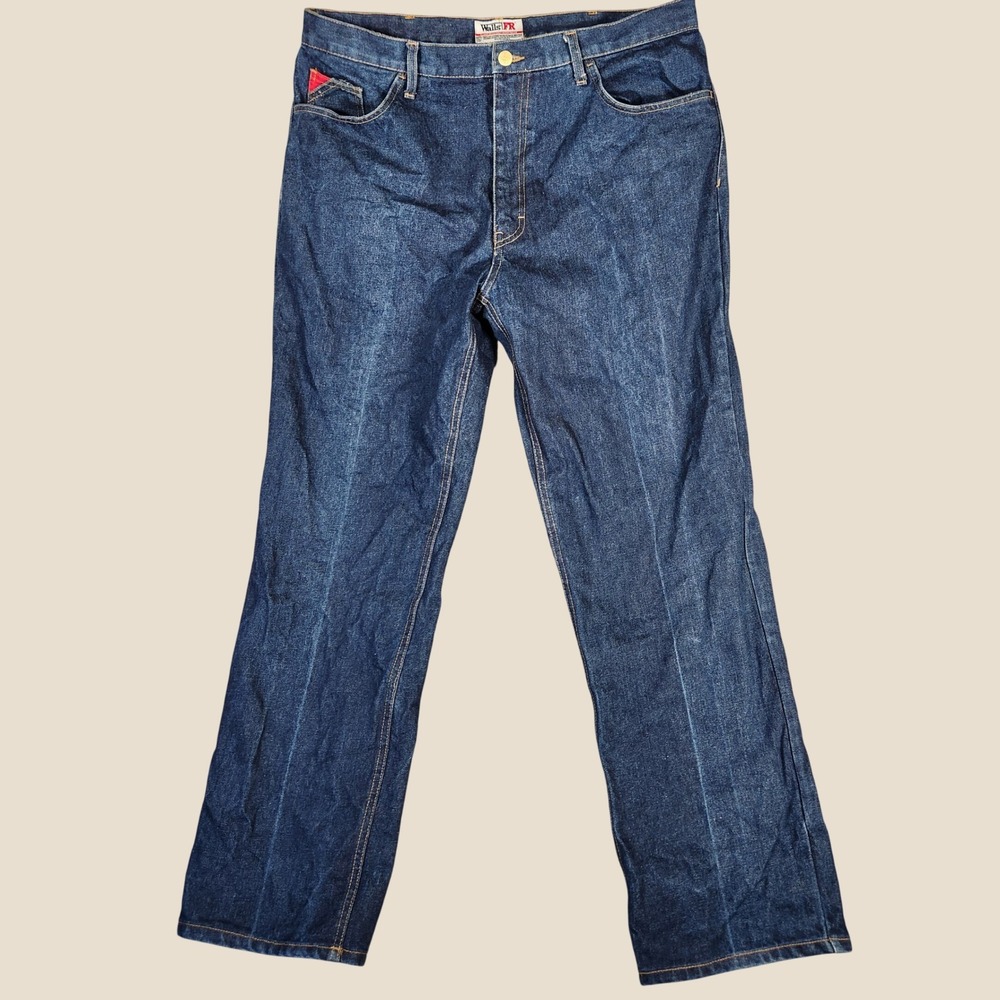 Walls FR Workwear Jeans Mens 38x32 Blue Excellent Flame Resistant Denim Pants